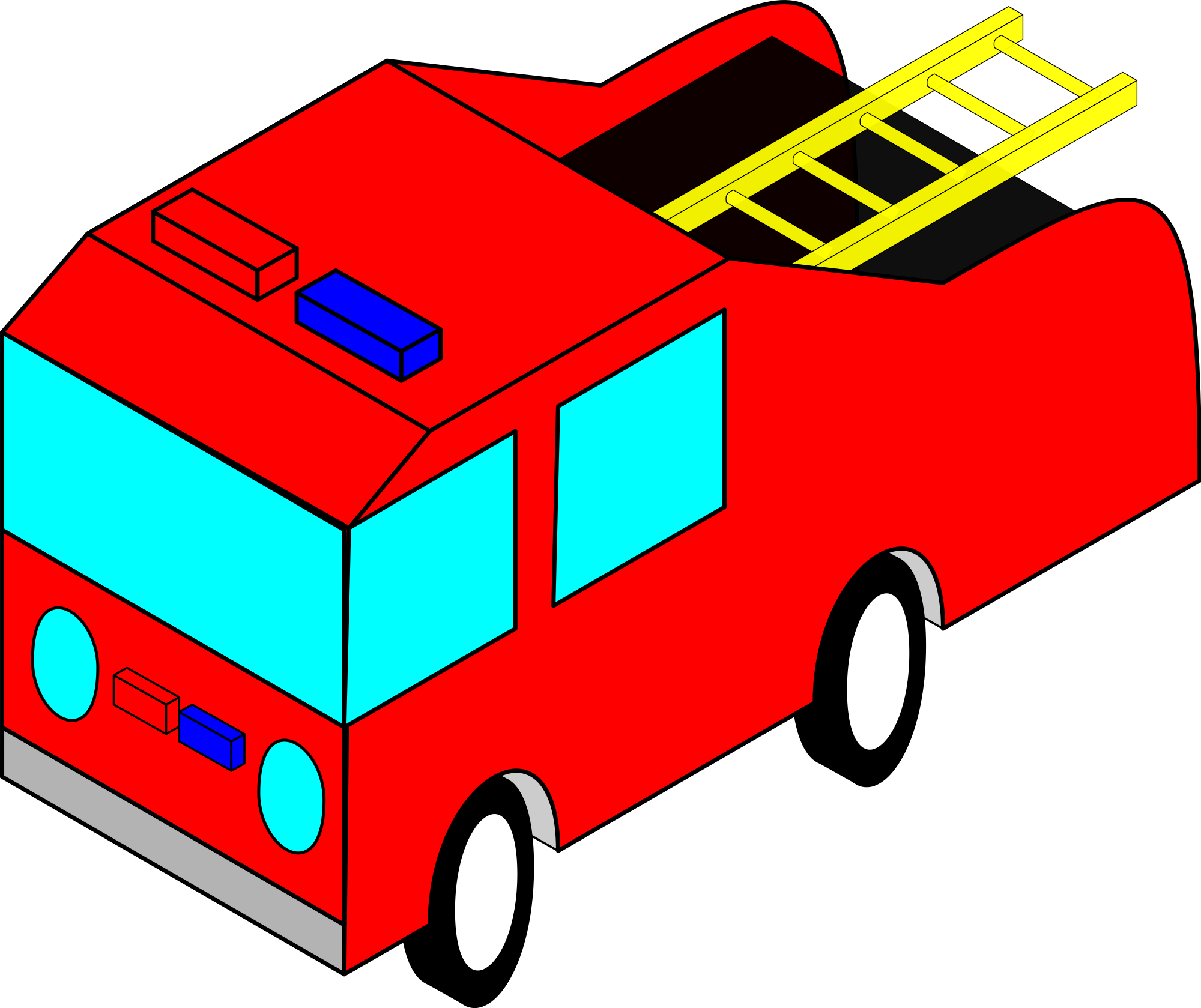 Firetruck Clipart 6, Buy Clip Art - Png Download (2000x1679), Png Download