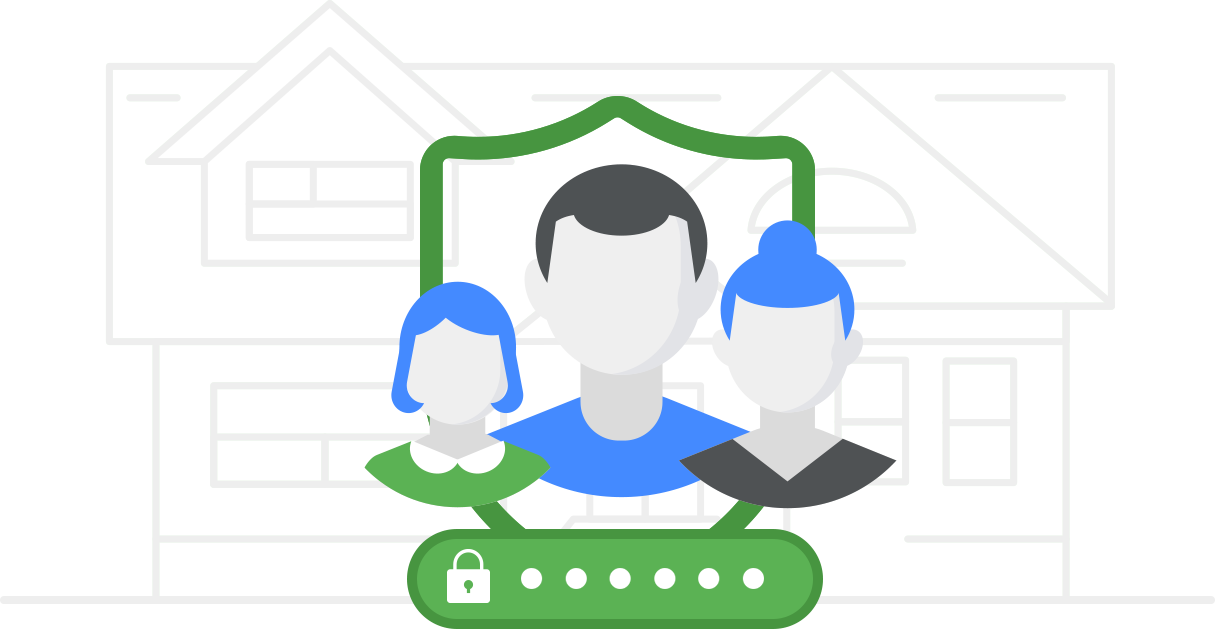 Protecting Your Family Clipart (1215x629), Png Download