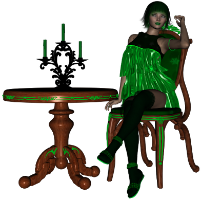 A4 Kari In Green ♥4thofmarch2016♥ - Illustration Clipart (640x555), Png Download