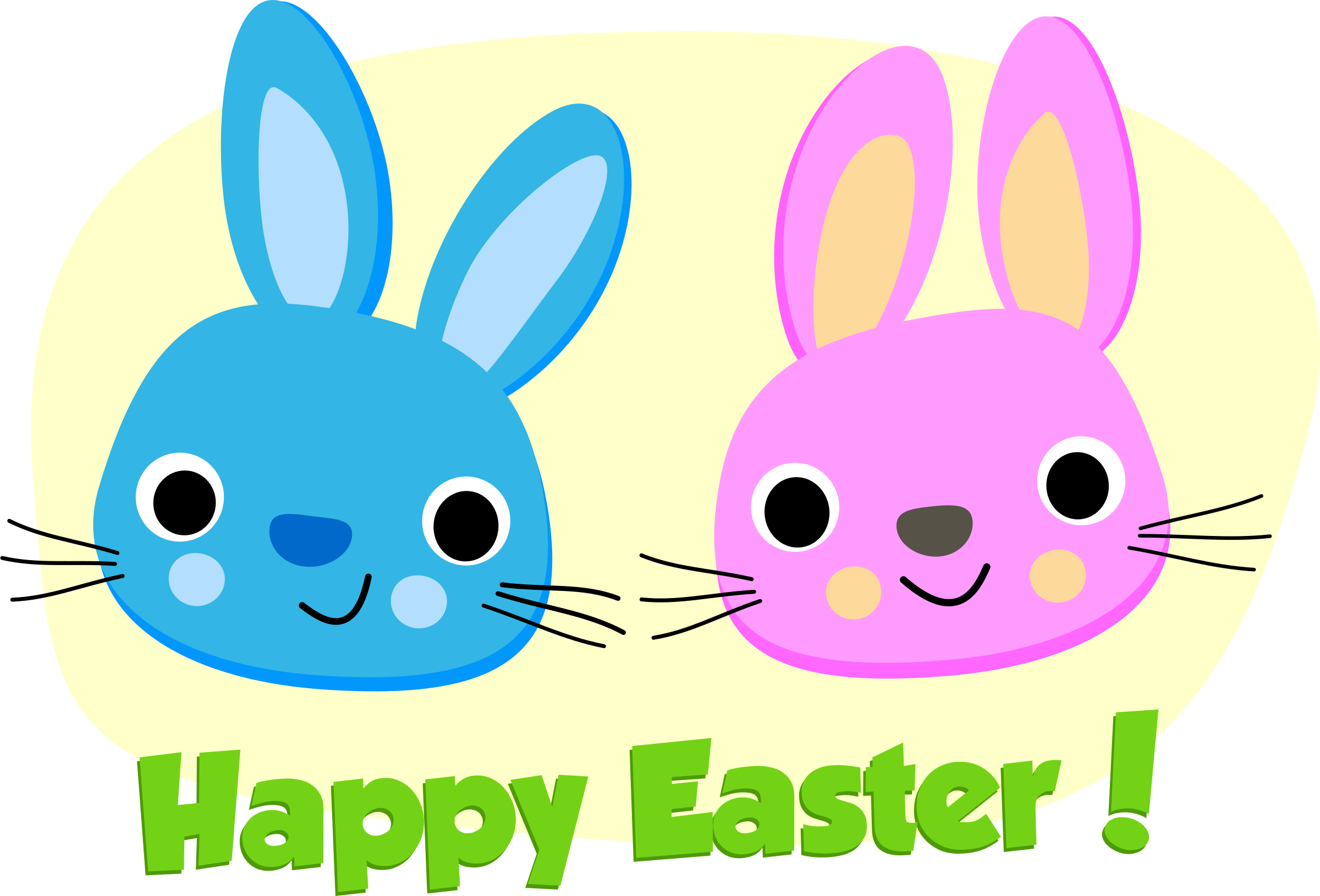 Big Image - Easter Bunny Clipart (2400x1630), Png Download