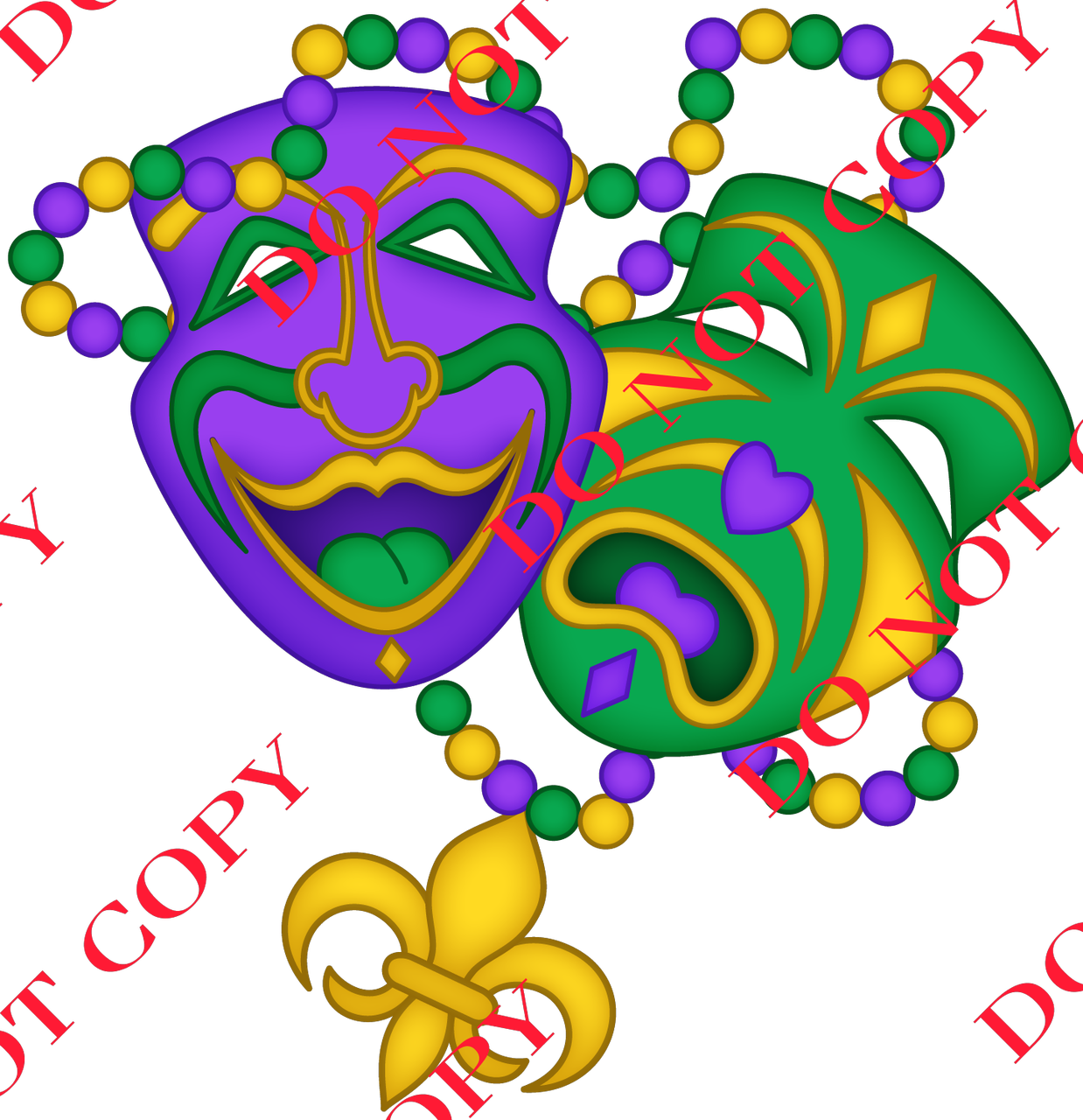 Tpc Mardi Gras Two Mask Clipart (1238x1280), Png Download