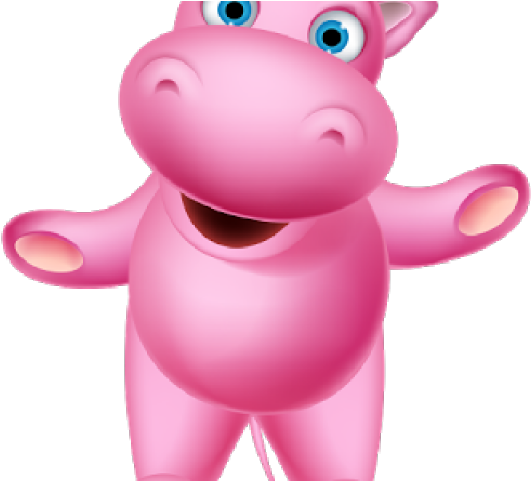 Hippo Pink Clipart (640x480), Png Download