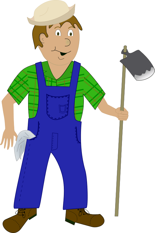Free Clipart - Farmer Clipart Png Transparent Png (534x800), Png Download