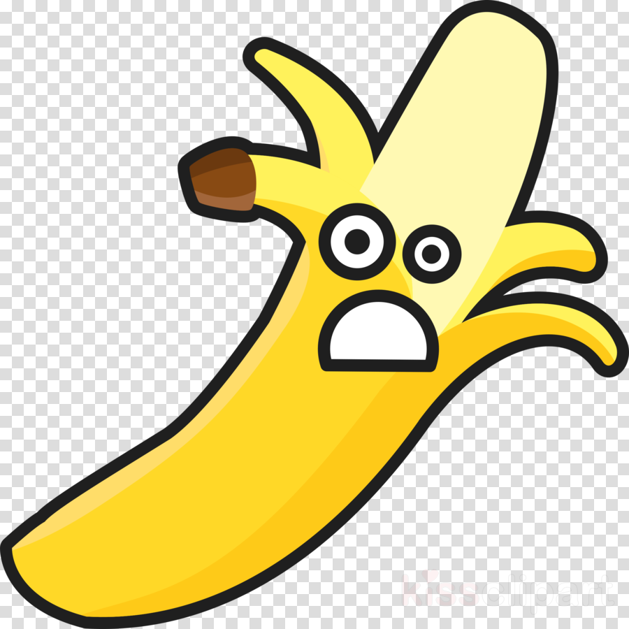 Sad Banana Clipart Clip Art - Banana Peeled Clipart - Png Download (900x900), Png Download