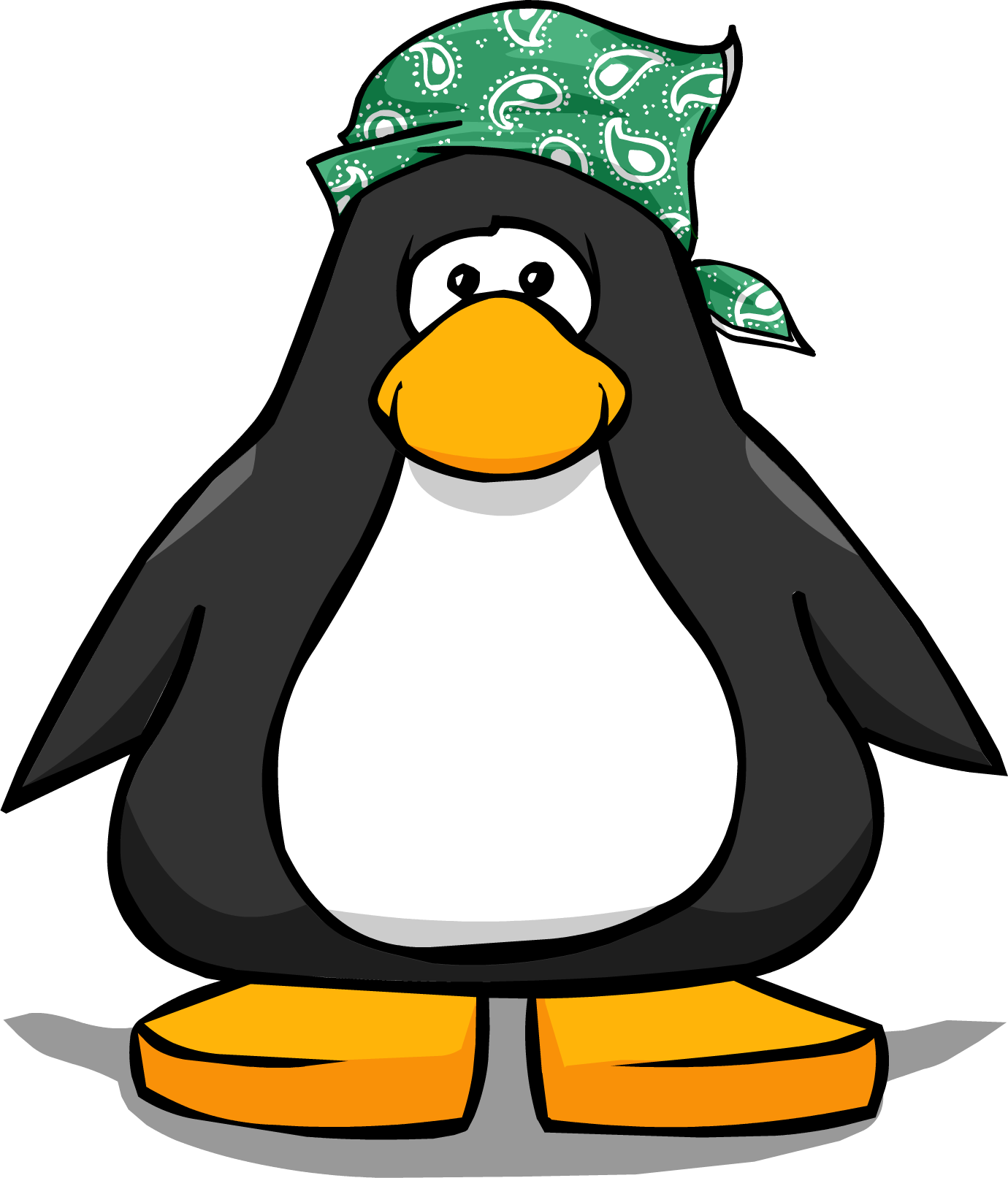 Image Green Paisley On A Player Card - Penguin With Top Hat Clipart (1380x1613), Png Download