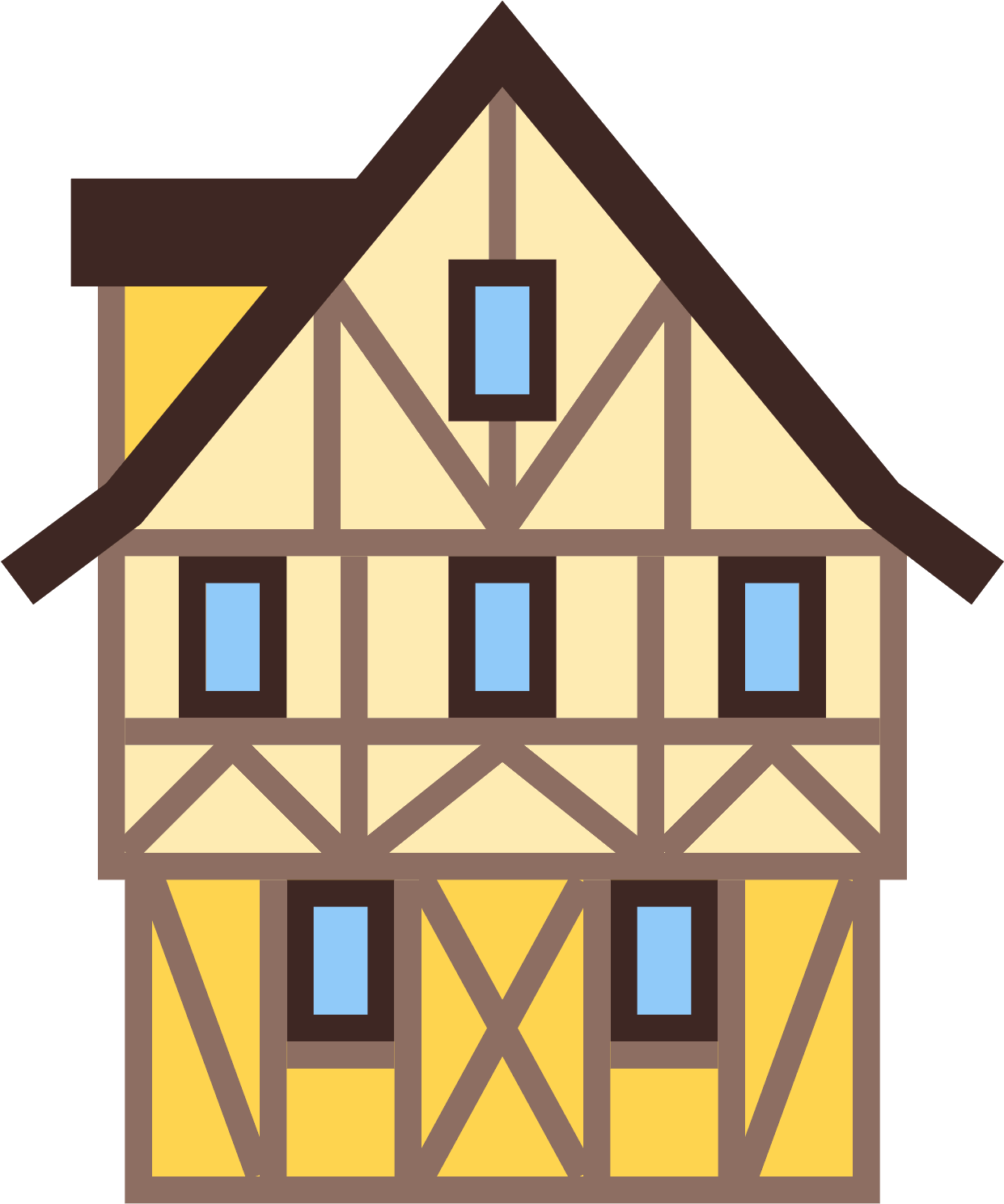 German House Icon - German House Png Clipart (1600x1600), Png Download