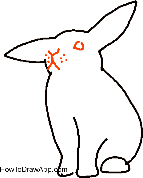How To Draw A Rabbit Step By Step - Drawing Clipart (600x600), Png Download