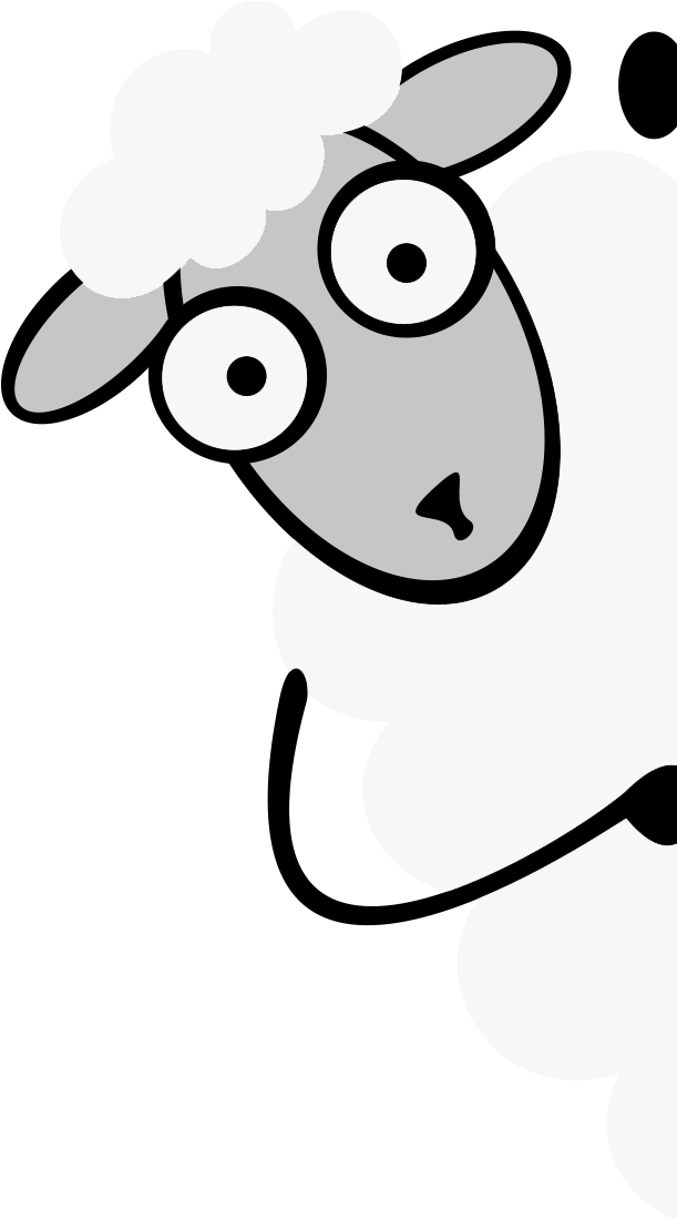 What - Sheep Clipart (617x1100), Png Download