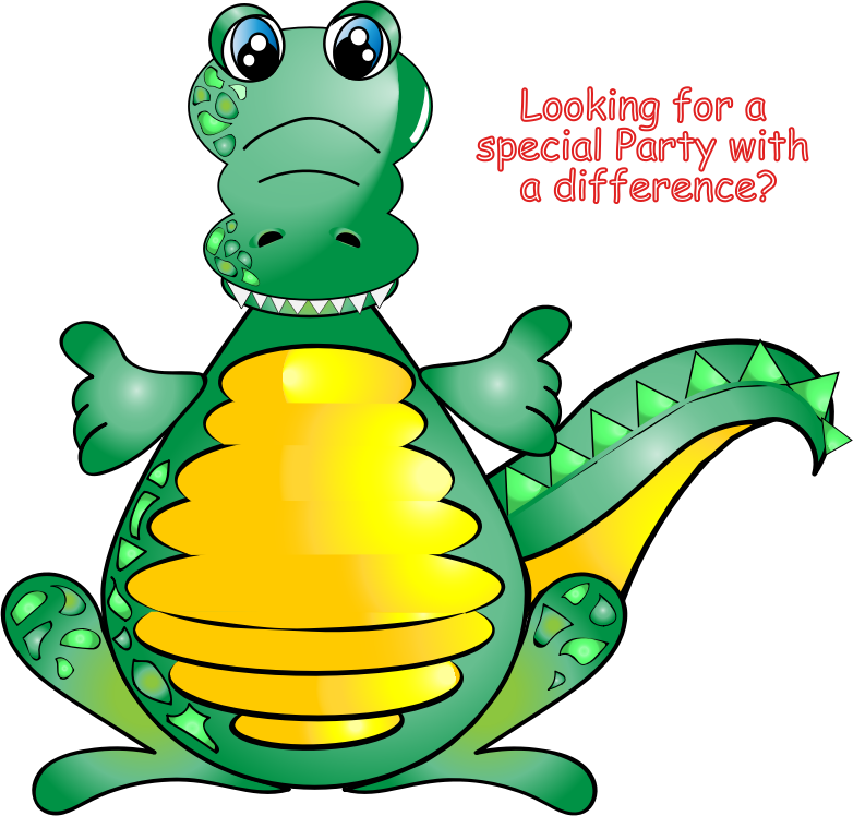 Crocodile Kids Party Clipart (782x748), Png Download