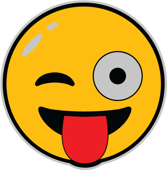 Quick View - Silly Face Emoji Clipart (936x1052), Png Download