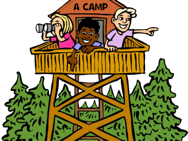 Camping Clipart School Camp - Summer Camp Clip Art - Png Download (640x480), Png Download