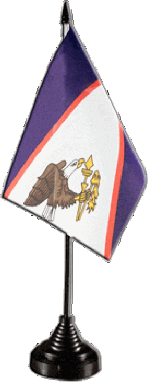 Flag Of American Samoa - France Normandy St. Olaf Cross Table Flag 10cm X 15cm Clipart (787x1600), Png Download