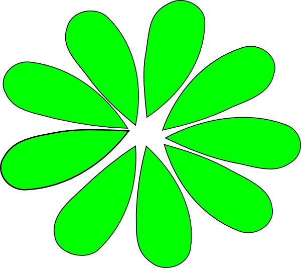 Pink Daisy Clip Source - Hippie - Png Download (600x533), Png Download