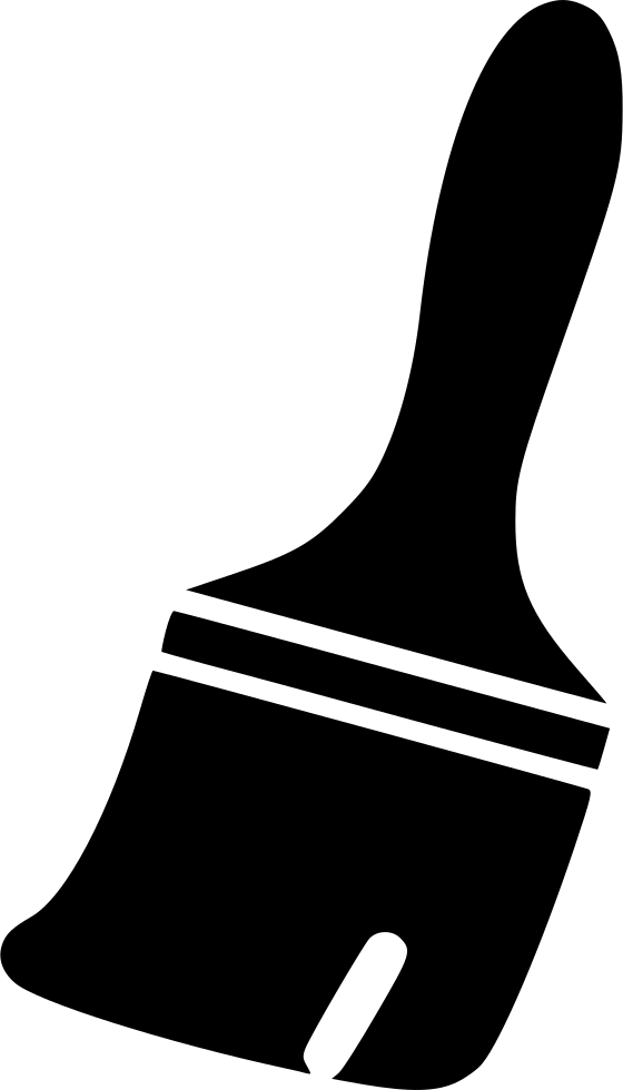 Large Paint Brush Comments - Paintbrush Clipart (560x980), Png Download