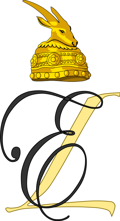 Dual Cypher Of Prince Leka And Princess Elia Of Albania - Eagle Clipart (418x767), Png Download