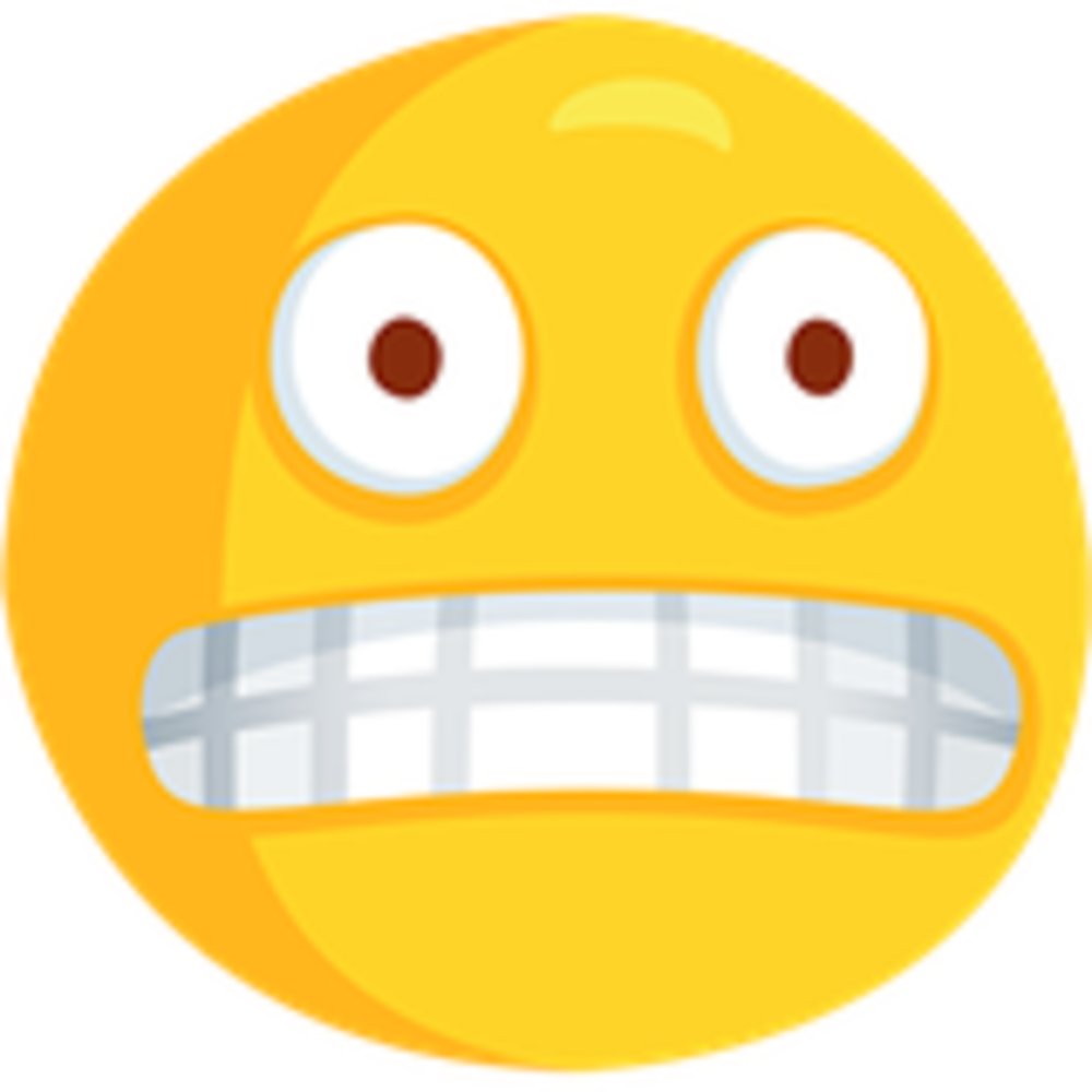 Nervous Emoji Clipart (1000x1000), Png Download