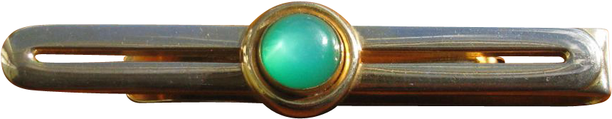 Vintage Swank Green Moonglow - Tie Clip - Png Download (859x859), Png Download