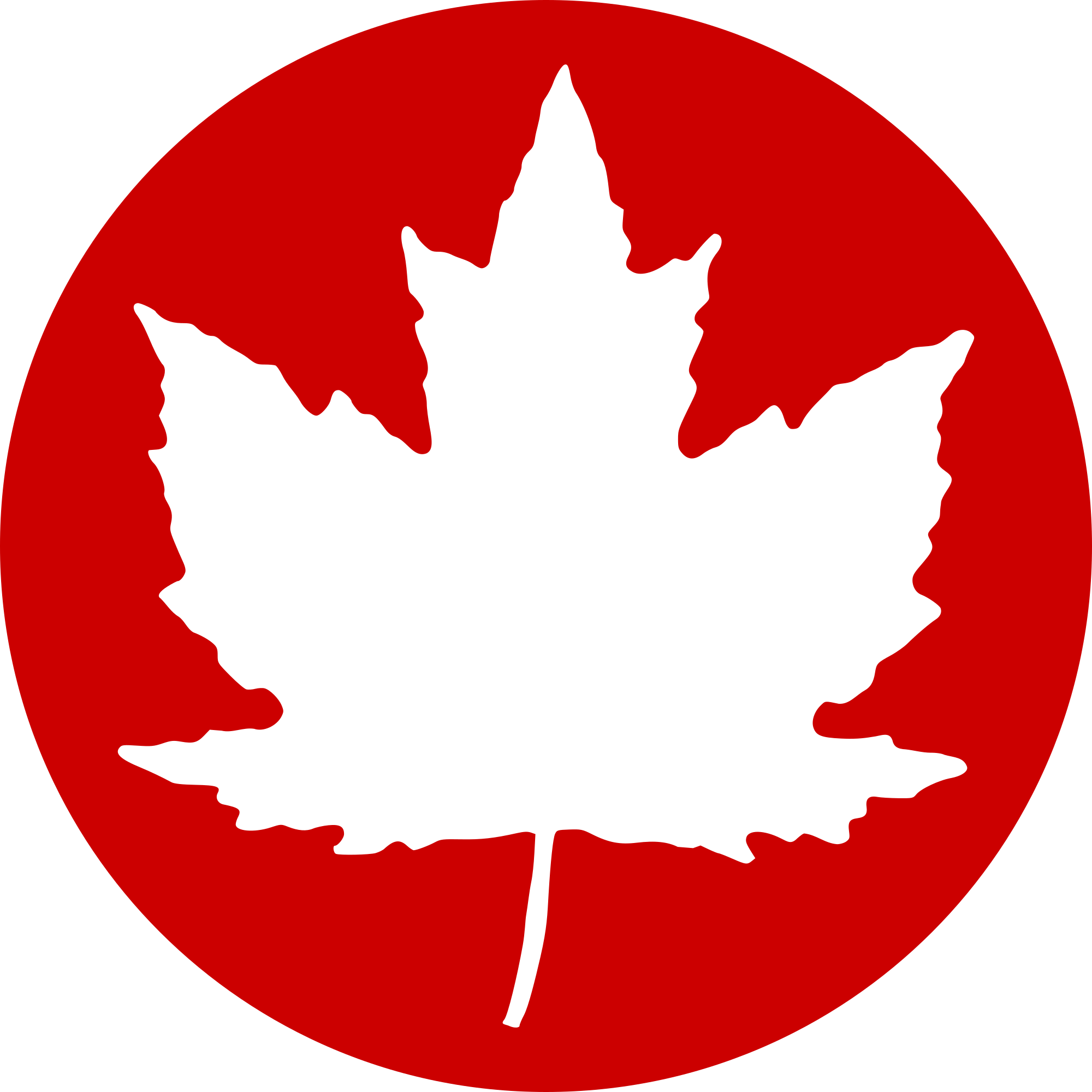 Open - Canadian Maple Leaf Png Clipart (2000x2000), Png Download