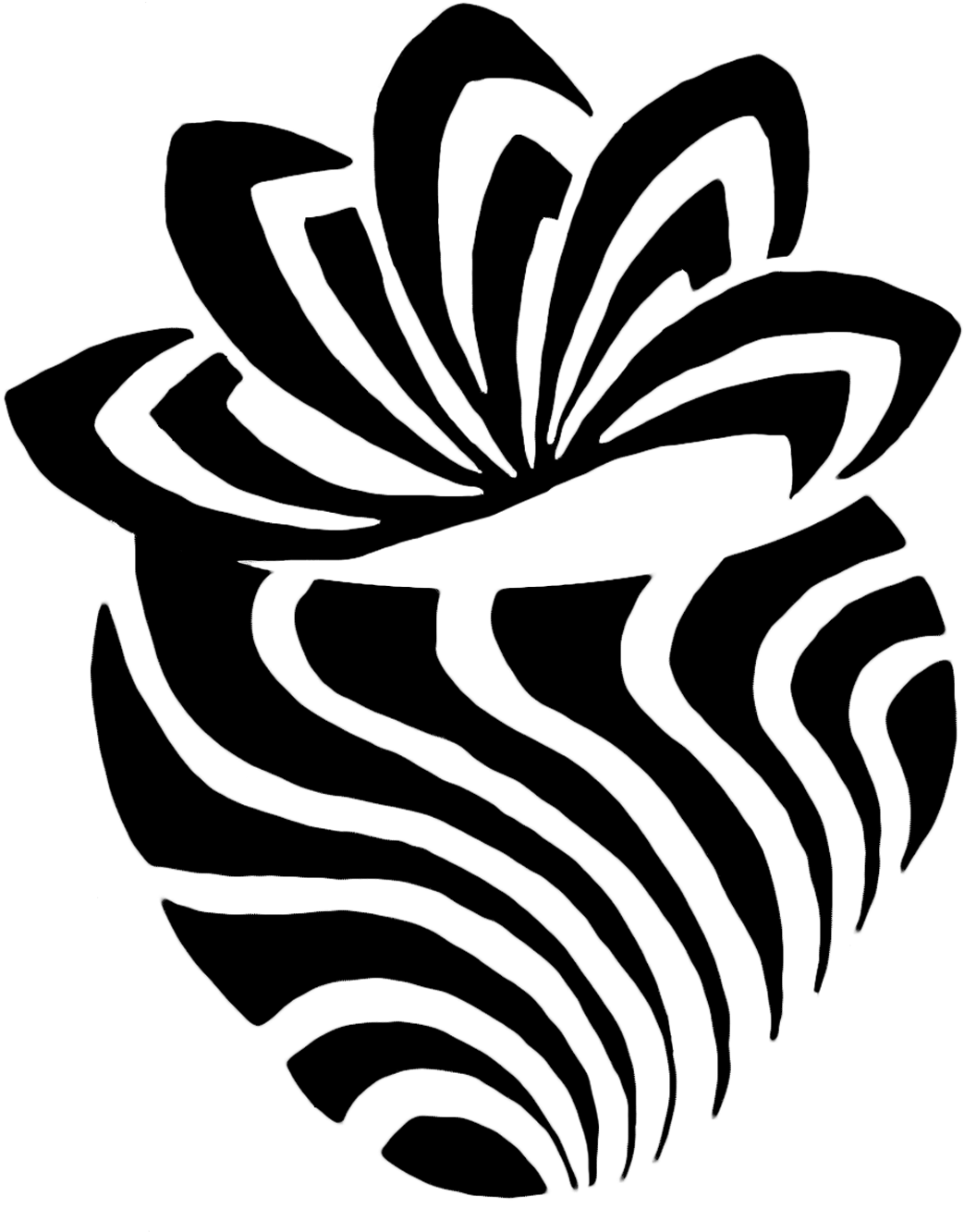 This Is A Strawberry In Hand Drawn Tribal - Vorzüglich Spielerische Stammes- Tätowierungen Mauspad Clipart (1500x1500), Png Download