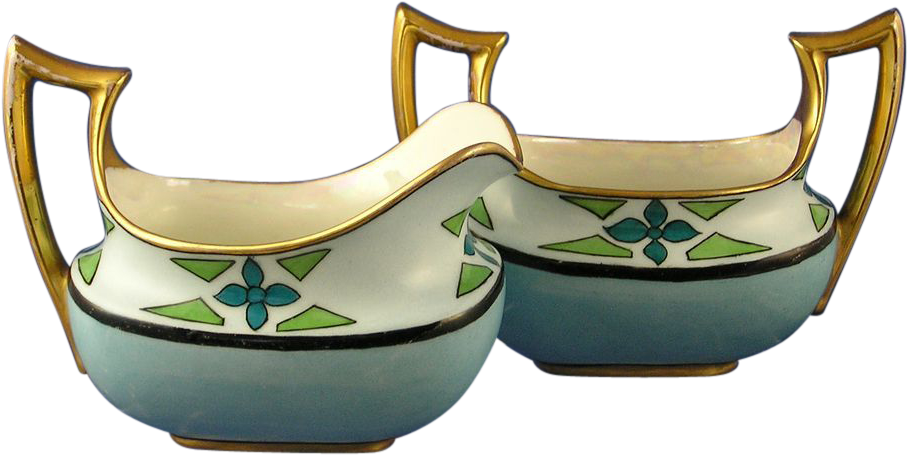 Classio Bavaria Arts & Crafts Creamer & Sugar Set - Handicraft Clipart (907x907), Png Download