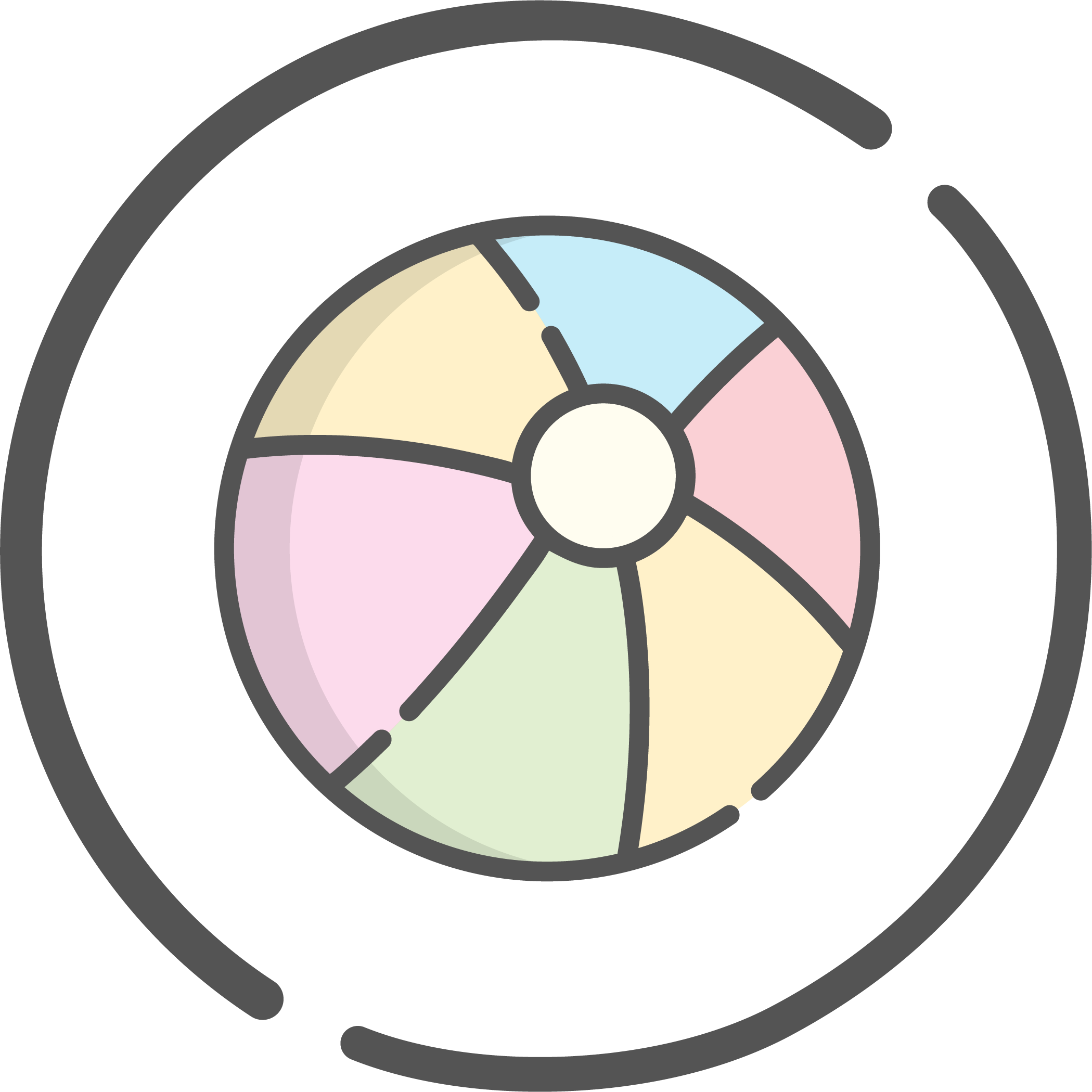 Kids Area - Ball Outline Clipart (2099x2099), Png Download