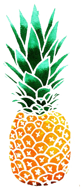 Kisspng Pineapple Drawing Watercolor Painting Clip - Pineapple Clipart Transparent Png (564x730), Png Download