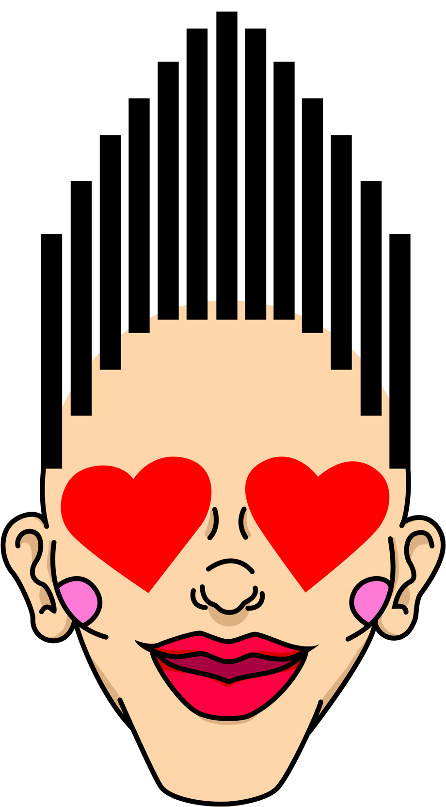 Doodles - Sine Wave Icon Png Clipart (1000x1724), Png Download