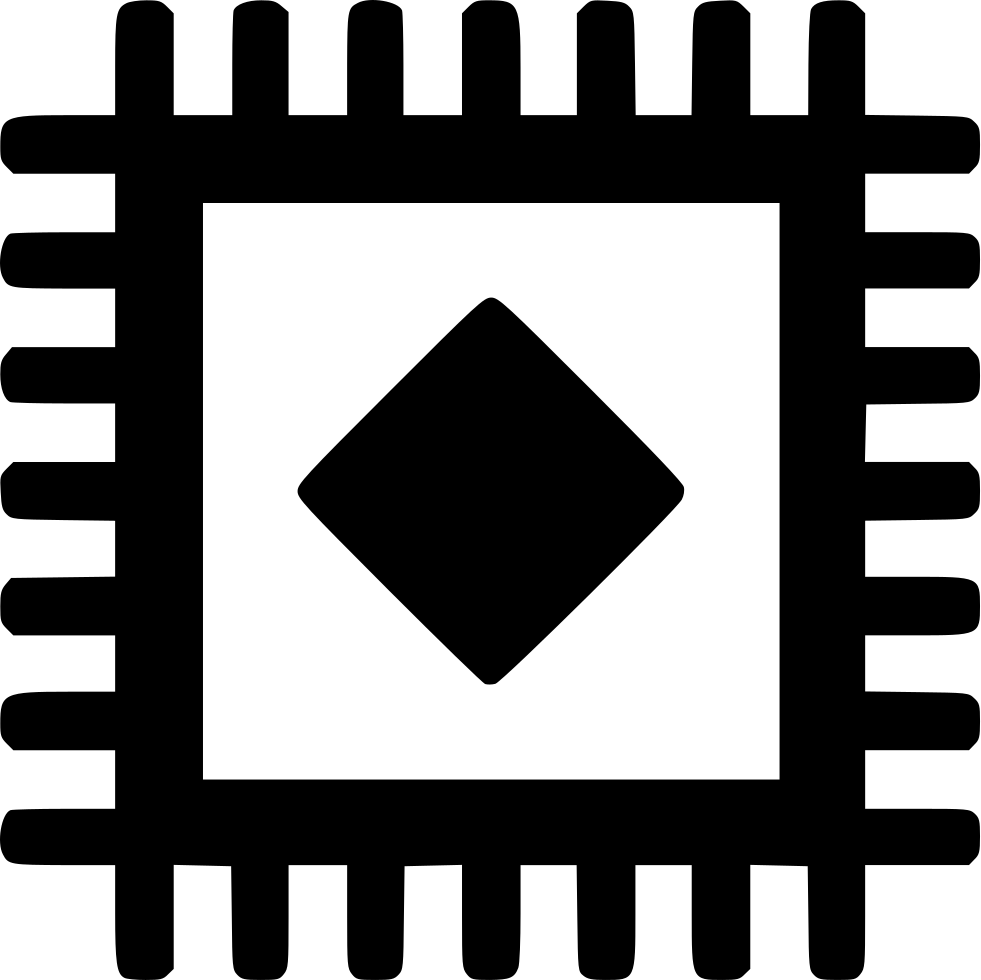Png File - Semiconductor White Icon Png Clipart (981x980), Png Download