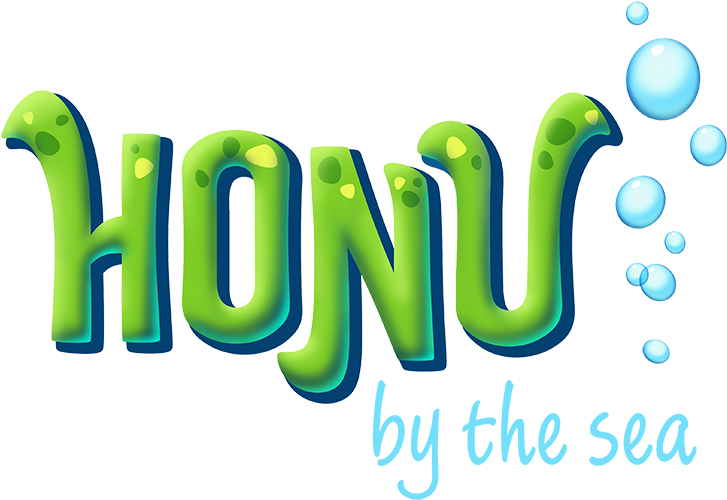 Honu By The Sea - Graphic Design Clipart (900x533), Png Download