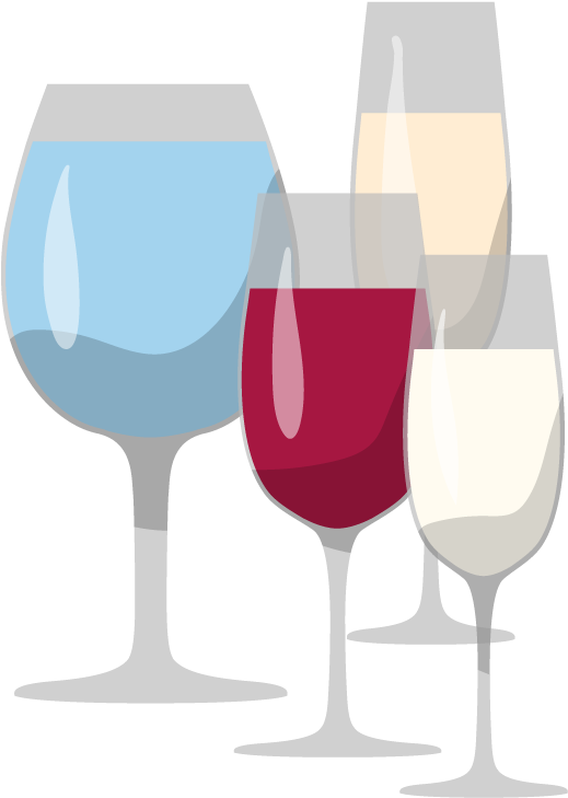 Wine Clip Glass Plate - Plate - Png Download (542x752), Png Download