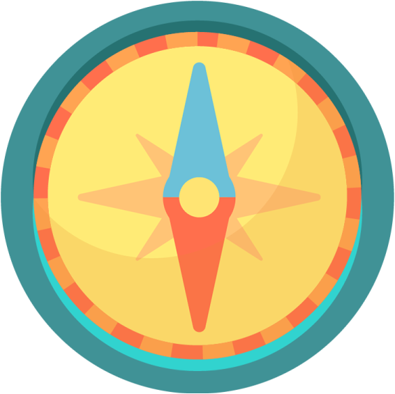 Boss - Knife Hit Compass Clipart (566x565), Png Download