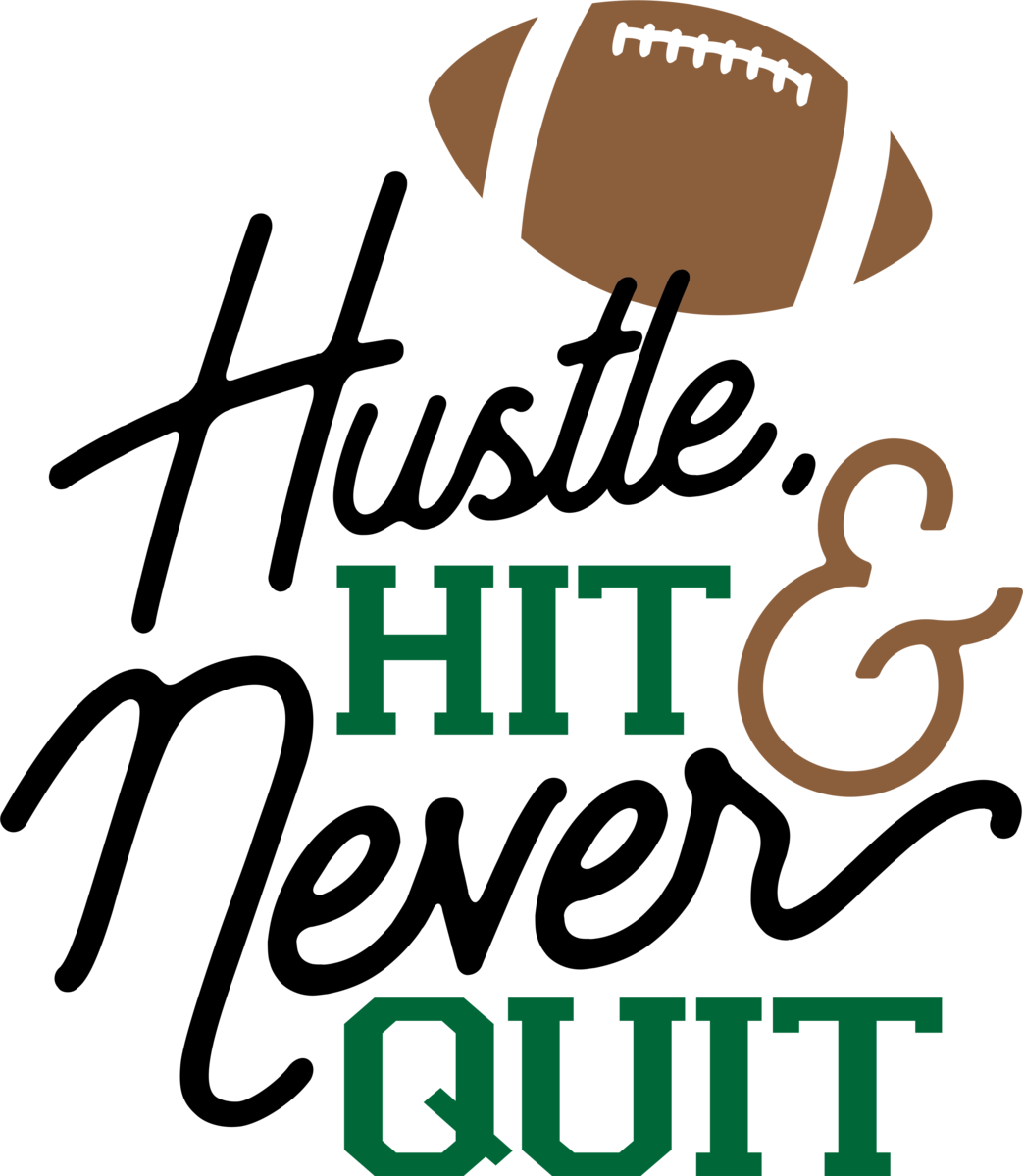 Never Quit Albb Blanks - Hustle Hit Never Quit Volleyball Clipart (1043x1199), Png Download