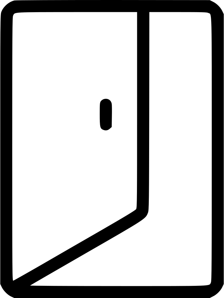 Exit Quit Door Sign Comments Clipart (736x980), Png Download