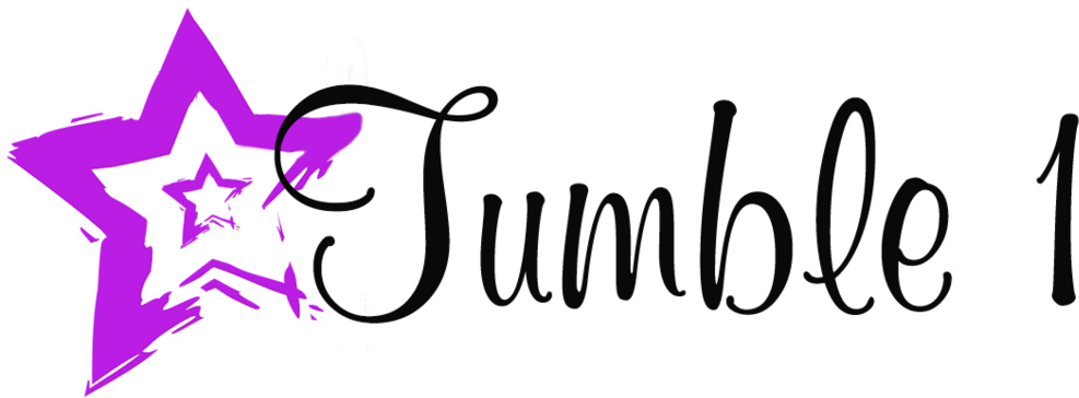 Tumble1 Purple - Jpeg Clipart (1000x371), Png Download