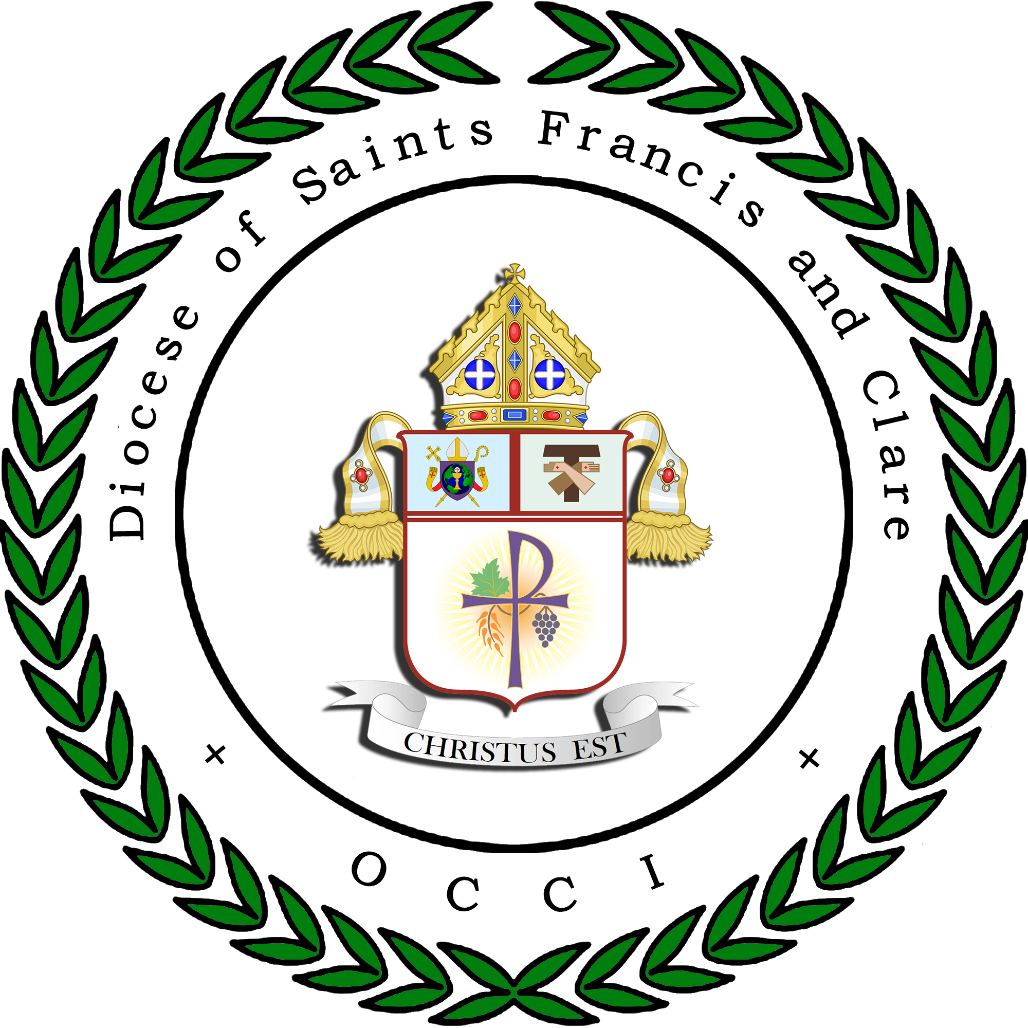 The Old Catholic Churches International Is A Progressive - Gold Chain Circle Png Clipart (2000x2000), Png Download