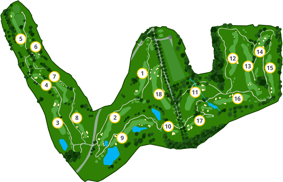 The Gleneagles Course - Tree Clipart (980x650), Png Download