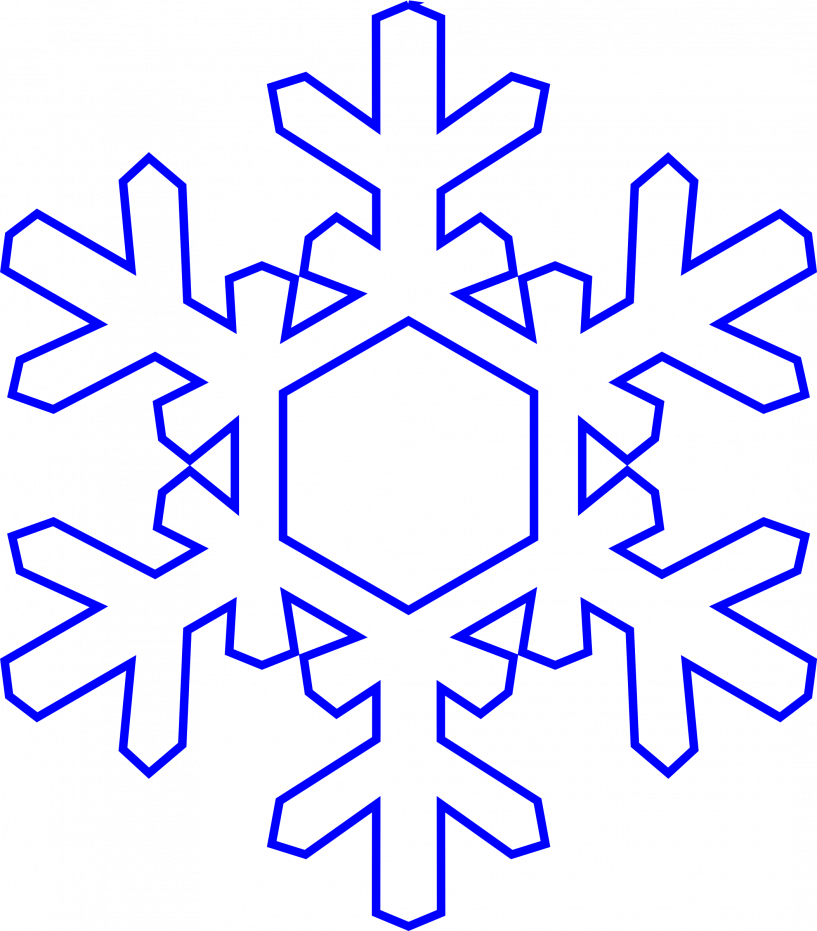 Clipart Snowflake Jpeg - Snowflake Clipart - Png Download (817x931), Png Download