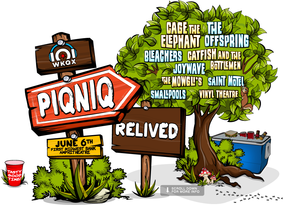 Png Transparent Stock Break Thru Piqniq Line Announced - Piqniq 2015 Lineup Clipart (977x683), Png Download