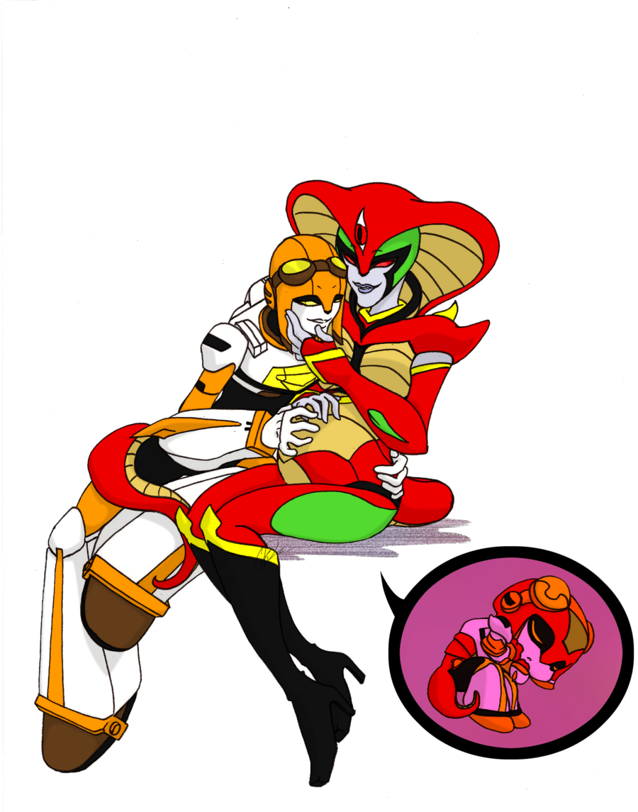 Expecting By Sincerelyyours Cmd - Jetfire And Temptation Clipart (900x1145), Png Download