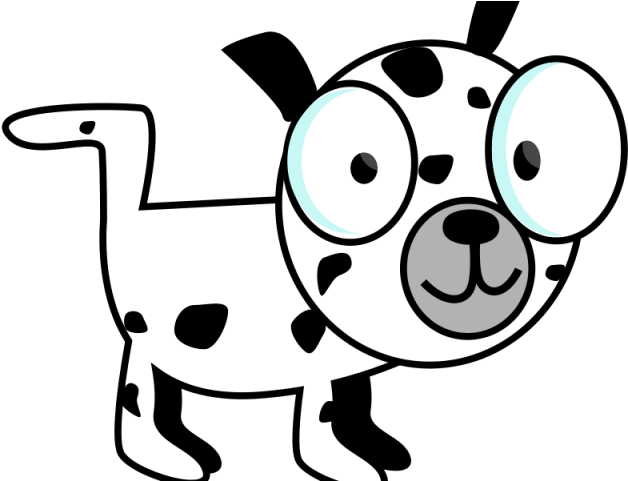 Dalmatian Clipart Christmas - Funny Clipart Black And White - Png Download (640x480), Png Download