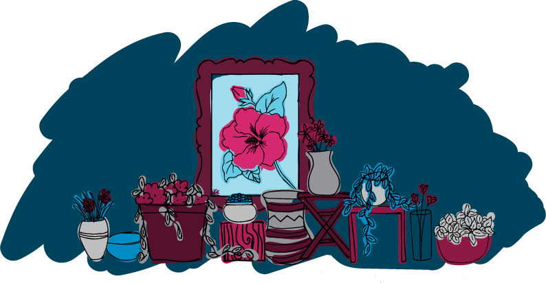 Illustration By Karli Kruse - Hibiscus Tea Clipart (794x412), Png Download