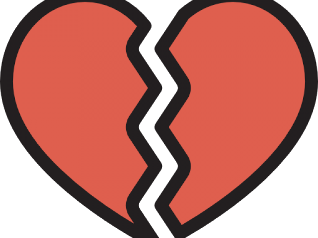 Broken Heart Clipart Heartache - Corazon Roto Dibujo Png Transparent Png (640x480), Png Download