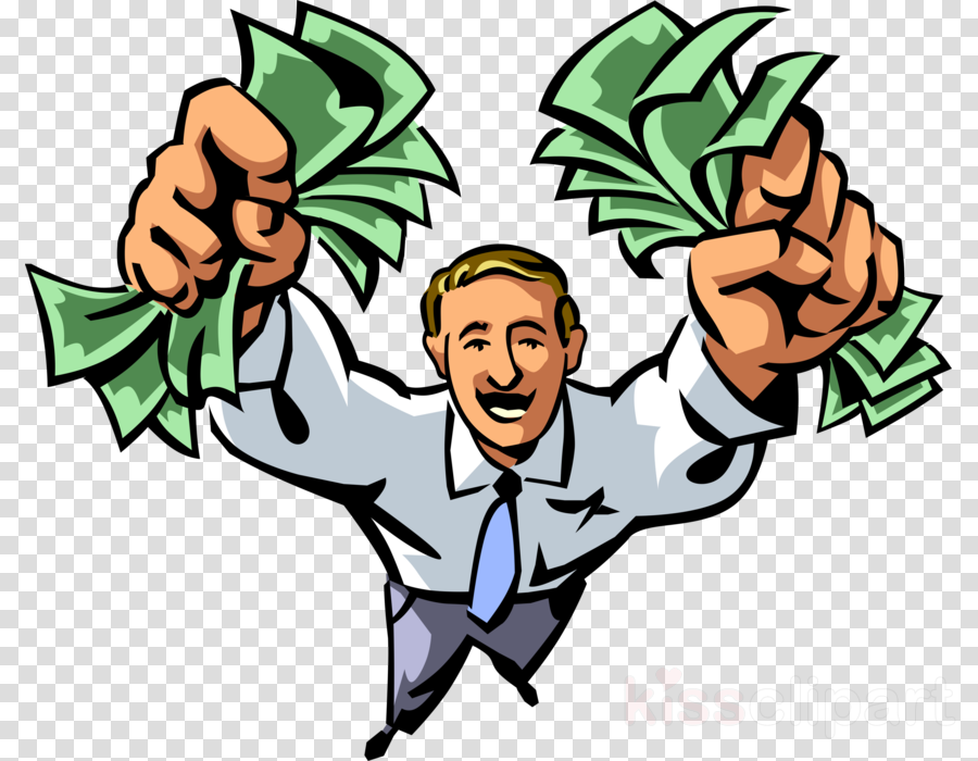 Man With Money Clipart Money Clip Art - Man Holding Money Clipart - Png