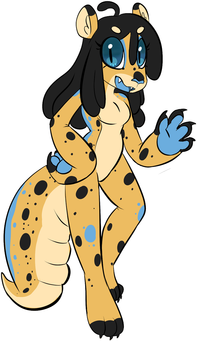 A Spunky-looking Leopard/gecko Mixed Breed Who Doesn't - Cartoon Clipart (814x1200), Png Download