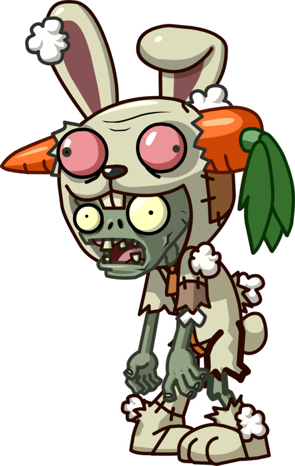 Plants Vs Zombies Rabbit Clipart (580x915), Png Download