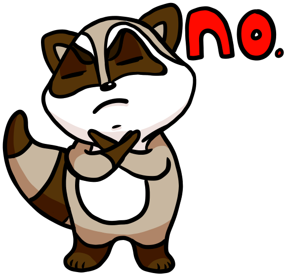 Bandit The Raccoon Messages Sticker-0 - Cartoon Clipart (618x618), Png Download