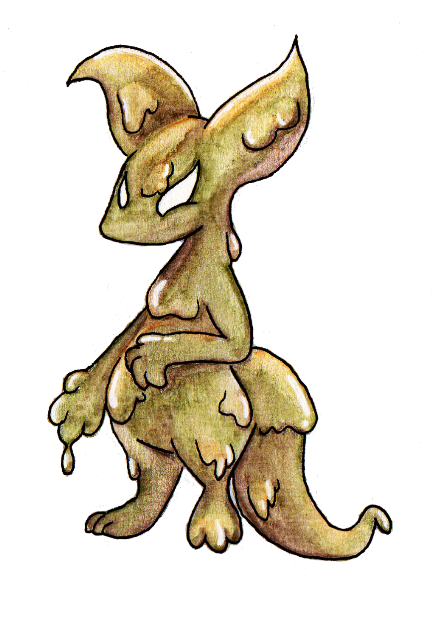 Ink Glob Figure - Cartoon Clipart (894x1280), Png Download