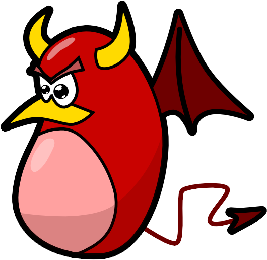 Clip Art Library Demon Clipart Satanic - Devil Bat - Png Download (534x594), Png Download