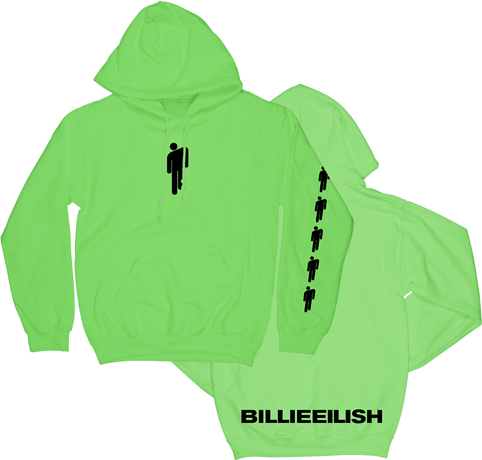Green Hoodie - Blosh Billie Eilish Clipart (1000x1000), Png Download