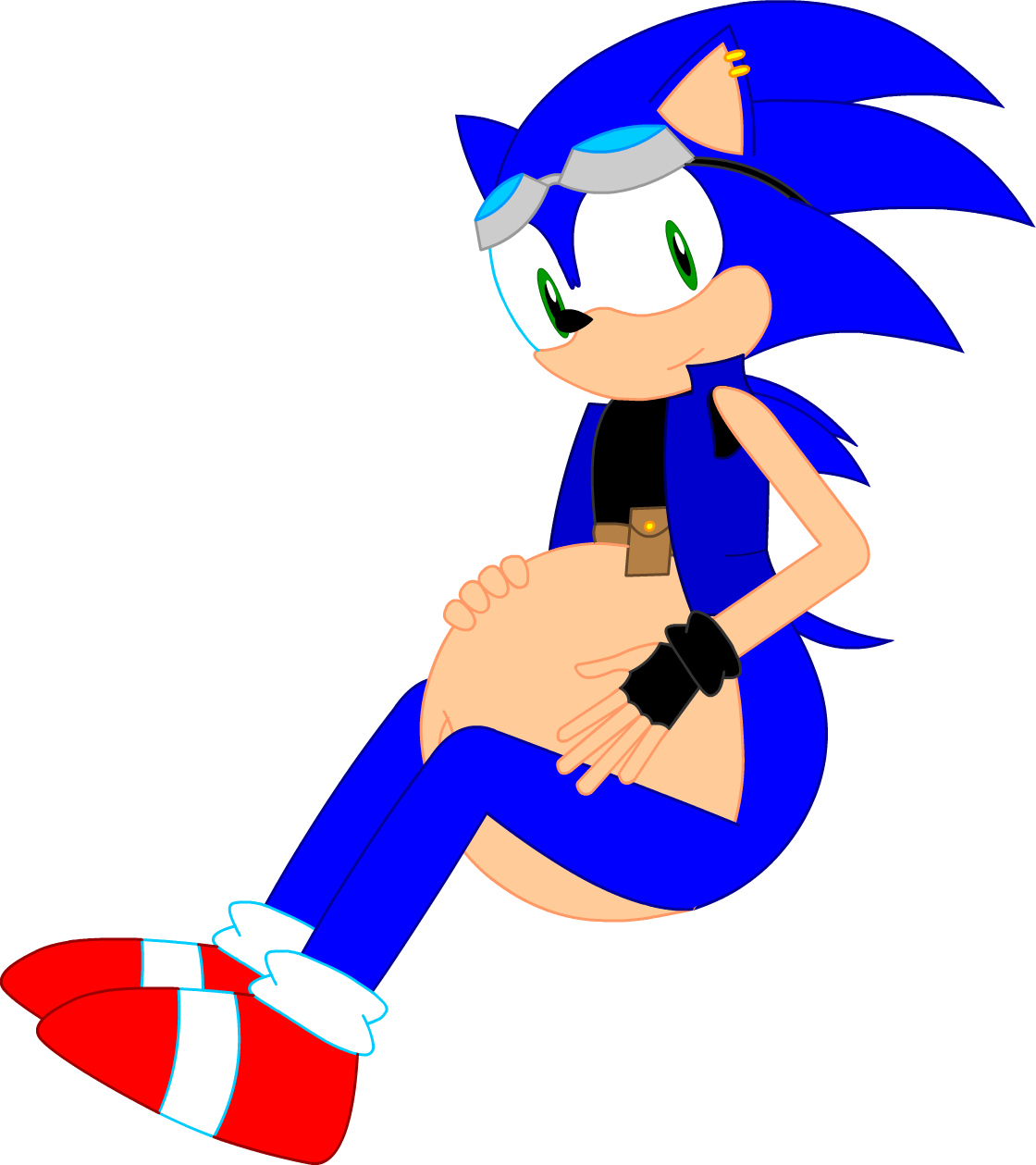 Ask Overdue Sonic - Ask Overdue Sonic By Lozar -- Fur Affinity Dot Net Clipart (1120x1259), Png Download